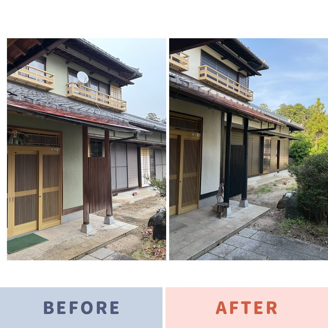 松阪市のS様邸、外壁塗装工事、木部塗装工事、そして瓦漆喰工事...