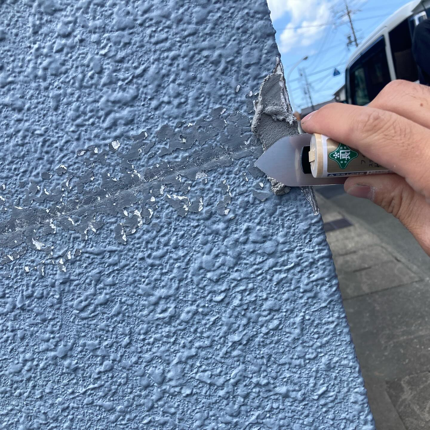 本日、伊勢市にあるＹ様邸の塀塗装が無事完成しました！🎉 