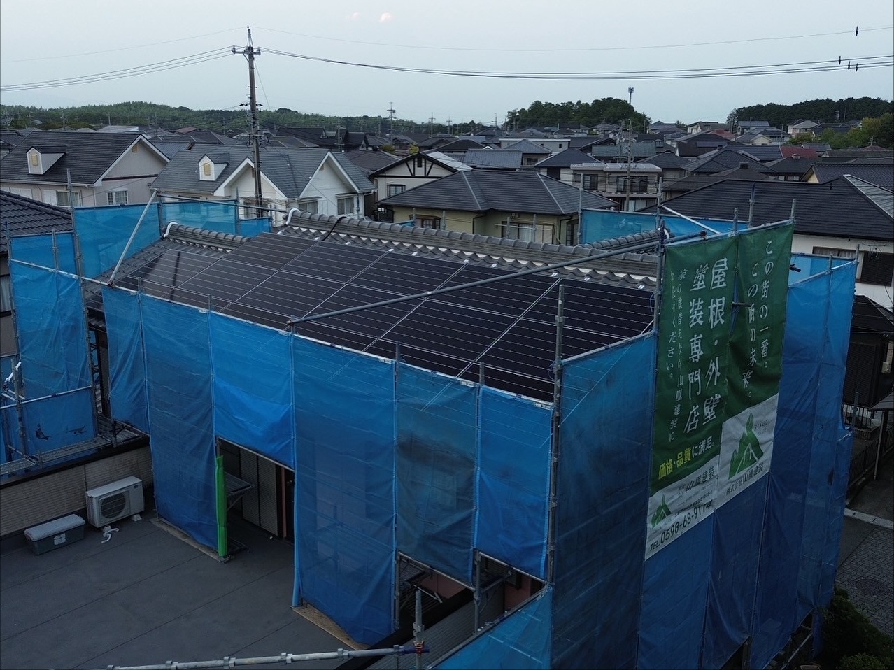 松阪市のK様邸にて、